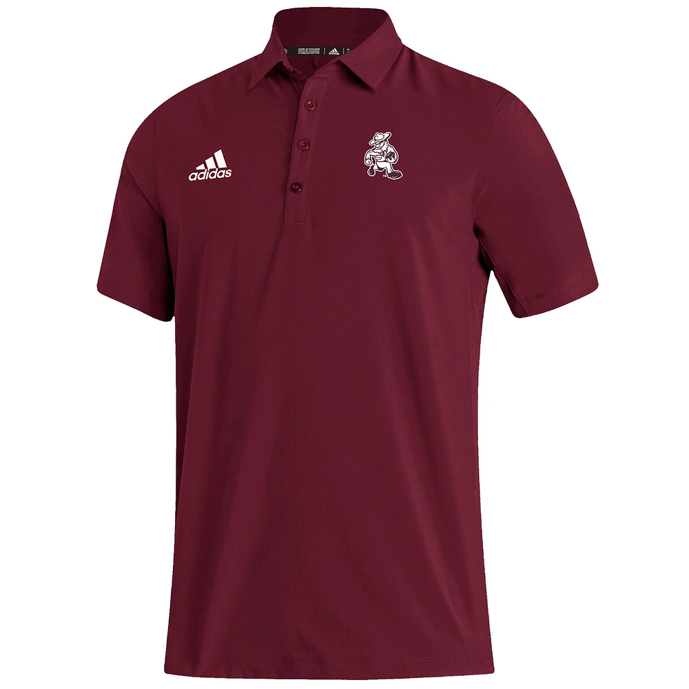 Men's adidas  Maroon Texas A&M Aggies Ol' Sarge Stadium Coaches AEROREADY Polo