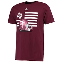 T-shirt adidas marron Texas A&M Aggies Prevent Defense pour homme