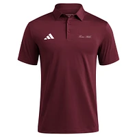 Polo adidas Ultimate 365 marron pour homme Texas A&M Aggies