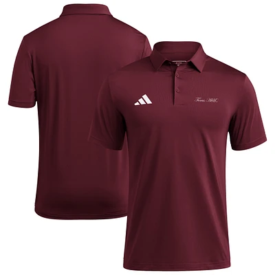 Polo adidas Ultimate 365 marron pour homme Texas A&M Aggies