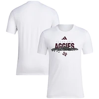 Men's adidas White Texas A&M Aggies Baseball Sunflower Seeds T-Shirt