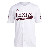 Men's adidas White Texas A&M Aggies Replica Baseball Jersey