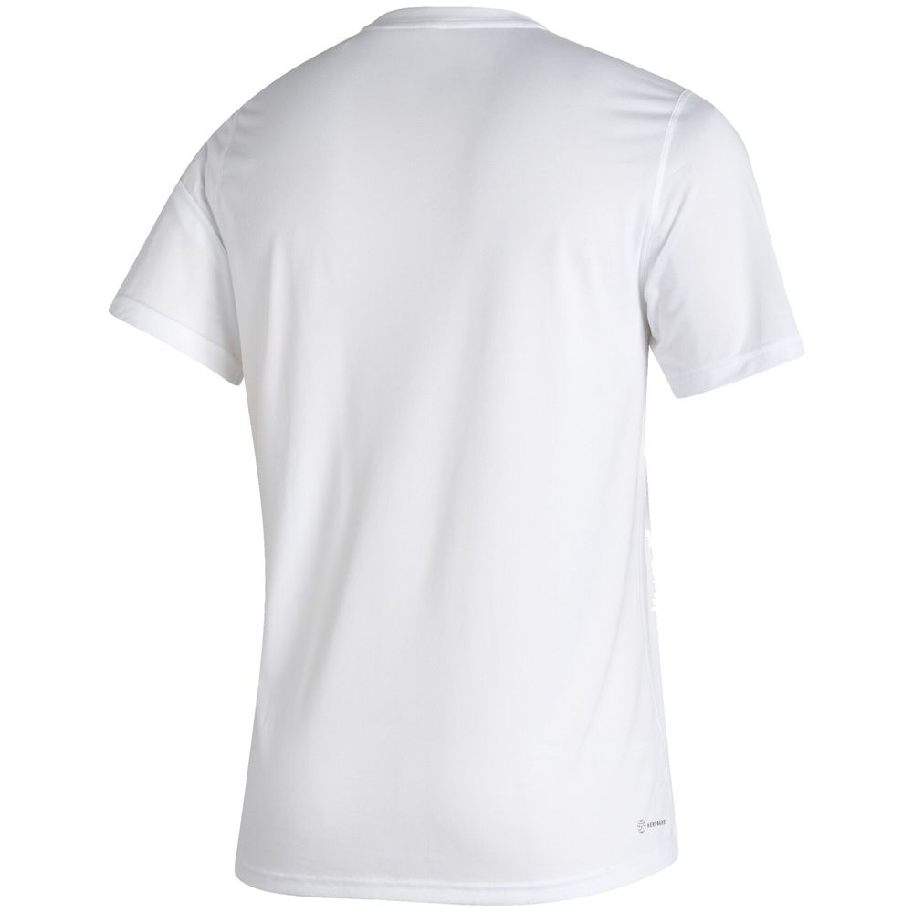 Men's adidas White Texas A&M Aggies Sideline Football Locker Practice Creator AEROREADY T-Shirt