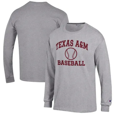 Texas A&M Aggies Champion Baseball Icon Long Sleeve T-Shirt