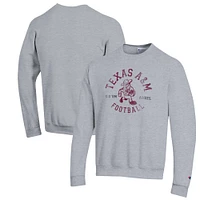 Sweat-shirt ras du cou en polaire de football Champion Gray Texas A&M Aggies Ol' Sarge pour homme