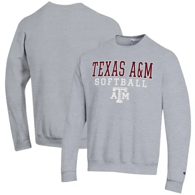 Texas A&M Aggies Champion Softball Stack Pullover Crewneck Sweatshirt