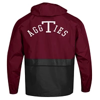 Men's Champion Maroon Texas A&M Aggies 12th Man Centennial Blocked Packable Half-Zip Pullover Jacket