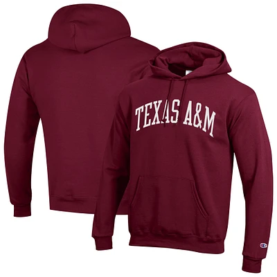 Men's Champion  Maroon Texas A&M Aggies Basic Arch Fleece Pullover Hoodie