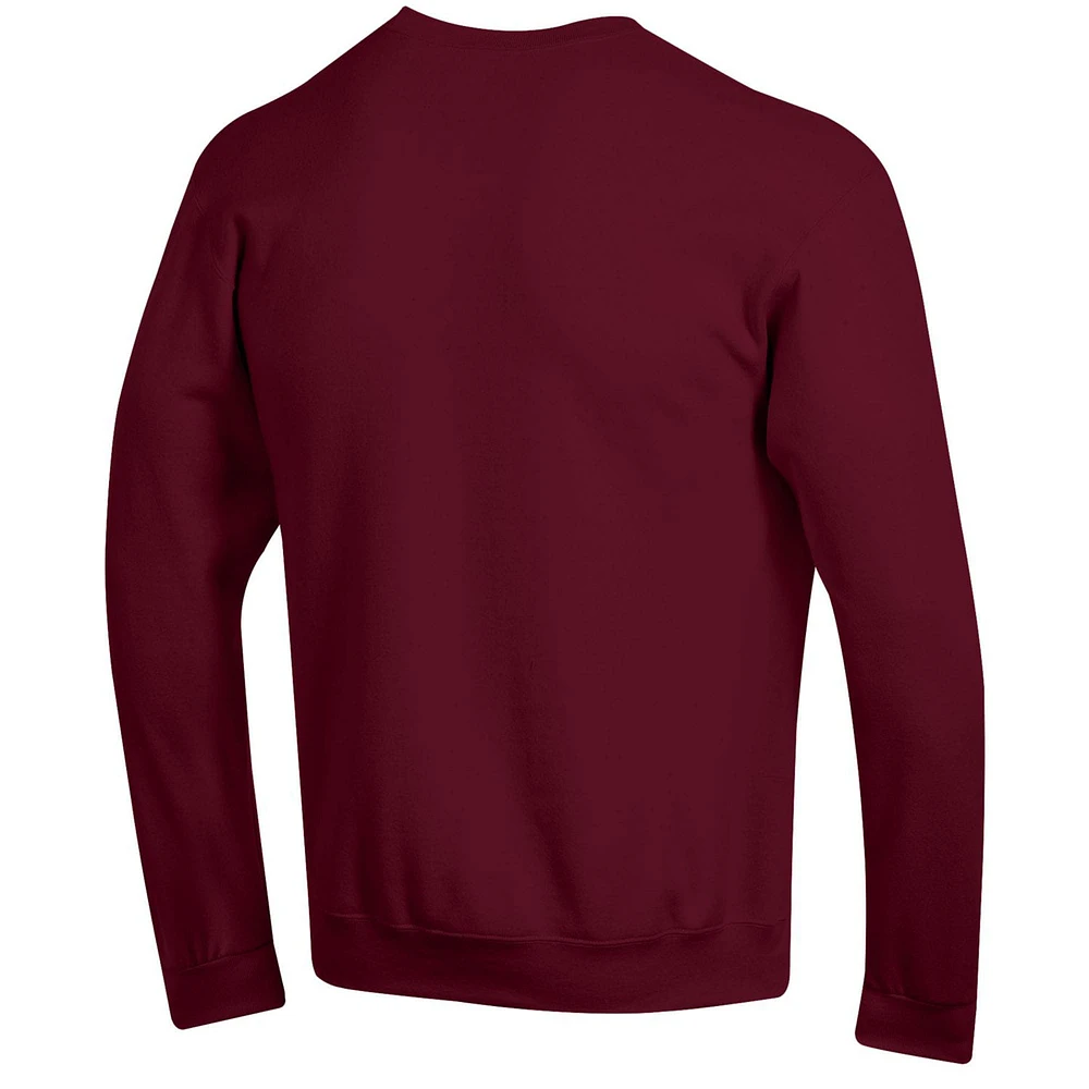 Men's Champion  Maroon Texas A&M Aggies Basic Arch Fleece Pullover Sweatshirt