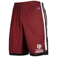 Short de basketball Champion Texas A&M Aggies marron pour homme