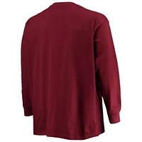 Men's Champion Maroon Texas A&M Aggies Big & Tall 2-Hit Long Sleeve T-Shirt