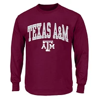 Men's Champion Maroon Texas A&M Aggies Big & Tall Arch Long Sleeve T-Shirt