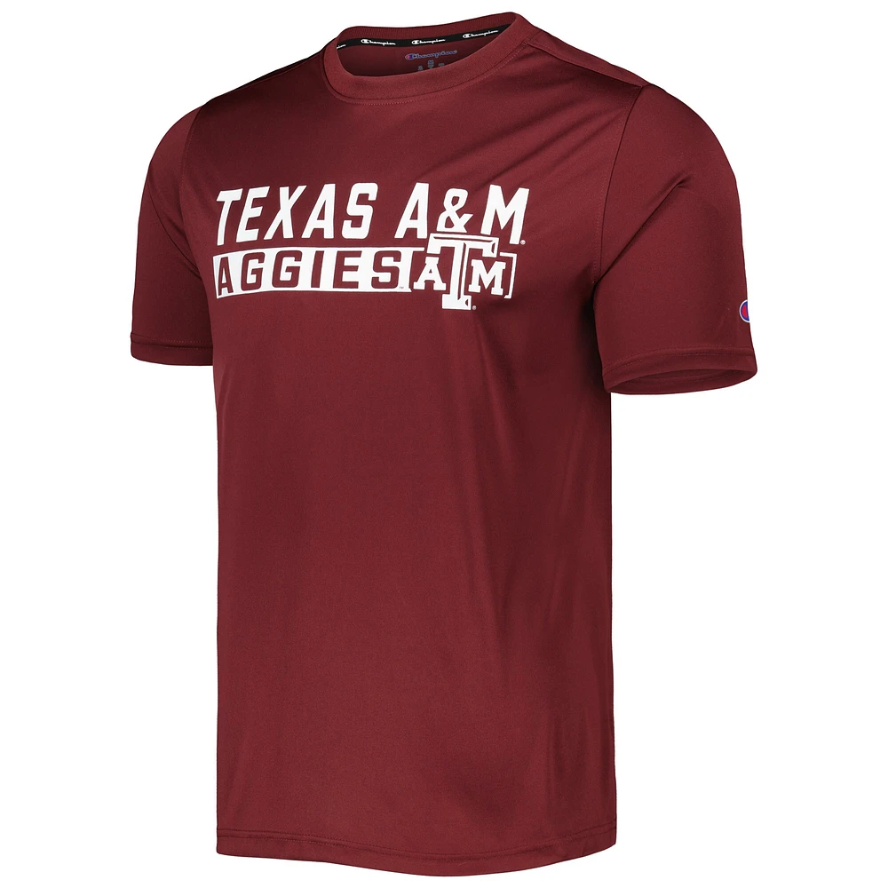 Men's Champion Maroon Texas A&M Aggies Impact Knockout T-Shirt