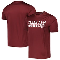 T-shirt Champion Texas A&M Aggies Impact Knockout bordeaux pour homme