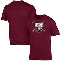 Men's Champion  Maroon Texas A&M Aggies Ol' Sarge Baseball Homeplate T-Shirt