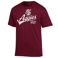 Men's Champion  Maroon Texas A&M Aggies Ol' Sarge Baseball Script T-Shirt