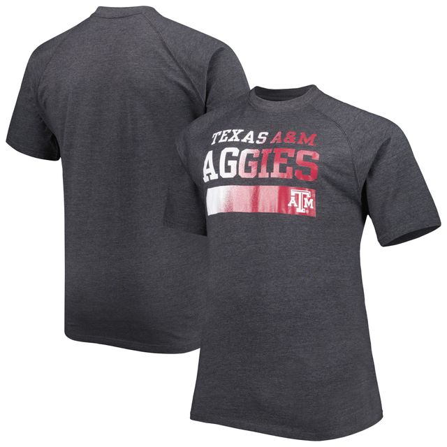 T-shirt raglan anthracite Texas A&M Aggies Big & Tall pour homme