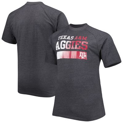 Men's Charcoal Texas A&M Aggies Big & Tall Raglan T-Shirt