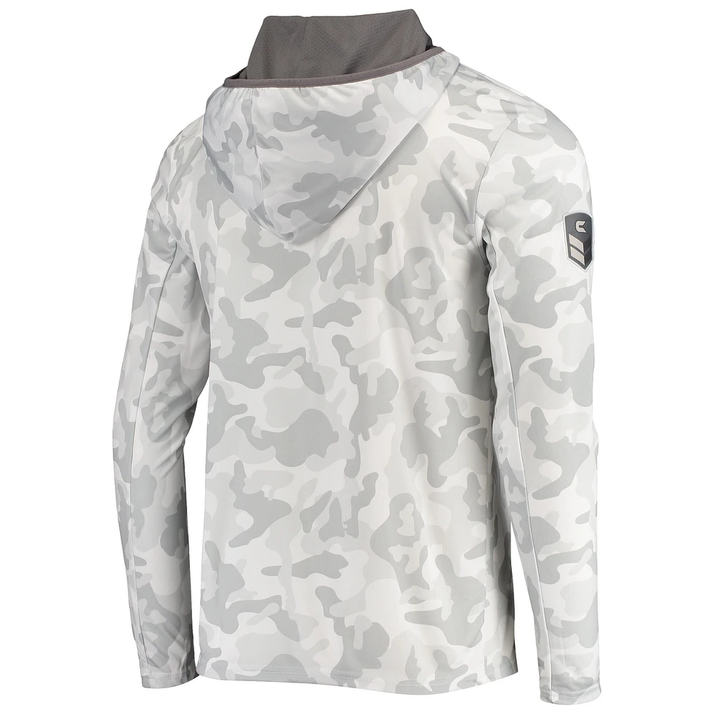 Colosseum Arctic Camo Texas A&M Aggies OHT Military Appreciation Sweat à capuche manches longues pour homme