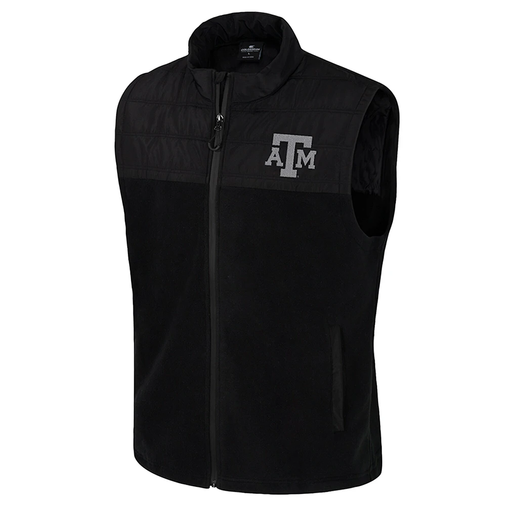 Gilet zippé noir pour homme Colosseum Texas A&M Aggies Block The Sun