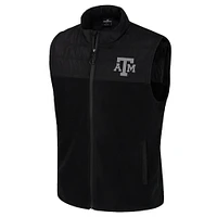 Gilet zippé noir pour homme Colosseum Texas A&M Aggies Block The Sun