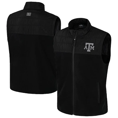 Gilet zippé noir pour homme Colosseum Texas A&M Aggies Block The Sun