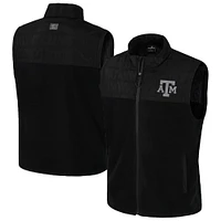 Gilet zippé noir pour homme Colosseum Texas A&M Aggies Block The Sun