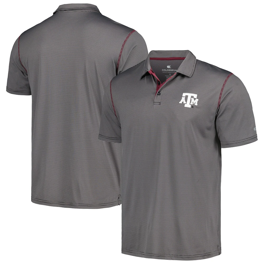 Men's Colosseum  Black Texas A&M Aggies Cameron Polo