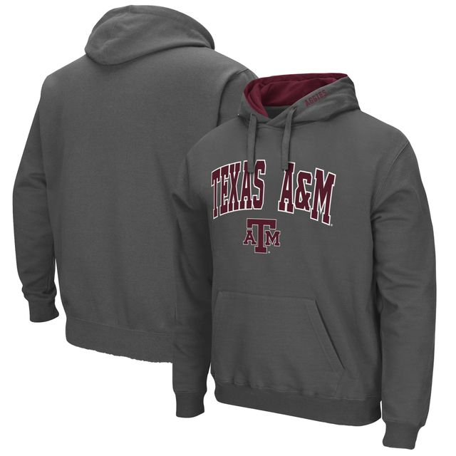 Sweat à capuche Colosseum Charcoal Texas A&M Aggies Arch & Logo 3.0 pour homme
