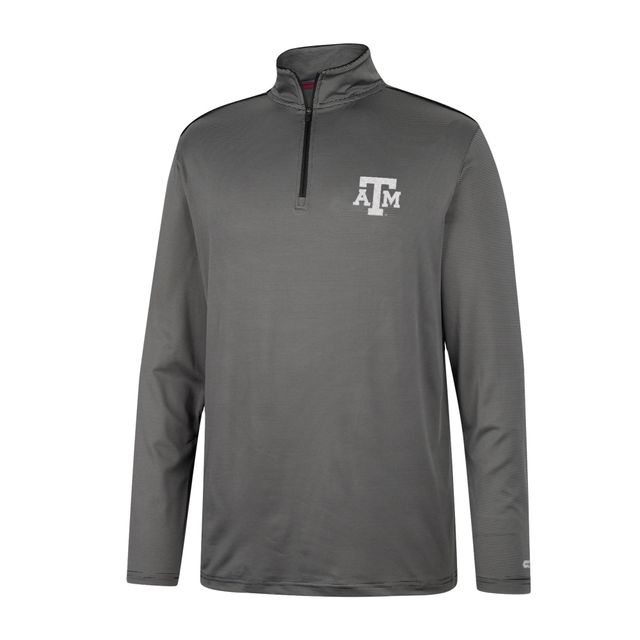 Coupe-vent à demi-glissière Colosseum Charcoal Texas A&M Aggies pour homme