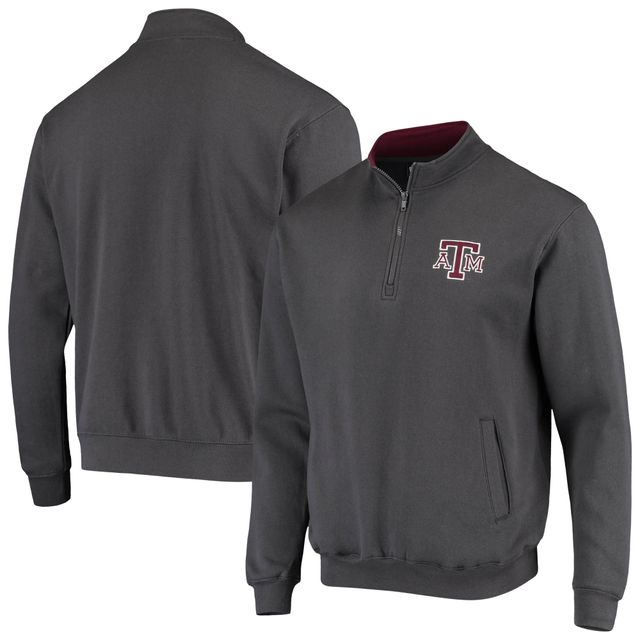 Veste Colosseum Charcoal Texas A&M Aggies Tortugas Logo Quarter-Zip pour homme