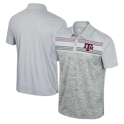 Men's Colosseum Gray Texas A&M Aggies Cybernetic Polo