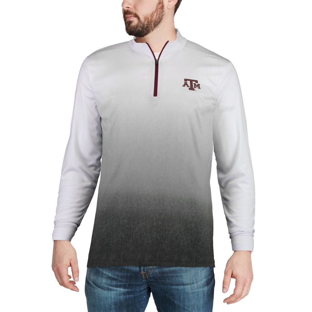 Men's Colosseum Gray Texas A&M Aggies Magic Team Logo Quarter-Zip Jacket