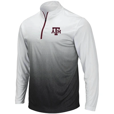 Colosseum Grey Texas A&M Aggies Magic Team Logo Veste à quart de zip pour homme