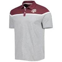 Men's Colosseum Heather Gray Texas A&M Aggies Chamberlain Polo