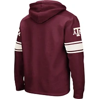 Men's Colosseum Maroon Texas A&M Aggies 2.0 Lace-Up Pullover Hoodie