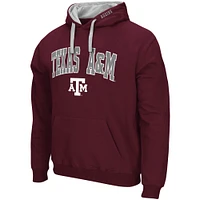 Men's Colosseum Maroon Texas A&M Aggies Big & Tall Arch Logo 2.0 Pullover Hoodie