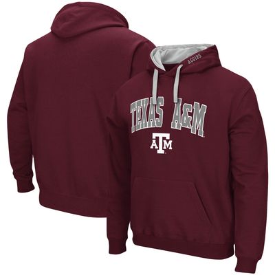 Men's Colosseum Maroon Texas A&M Aggies Big & Tall Arch Logo 2.0 Pullover Hoodie