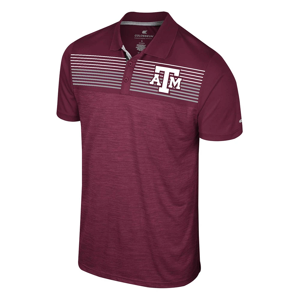 Men's Colosseum Maroon Texas A&M Aggies Big & Tall Langmore Polo