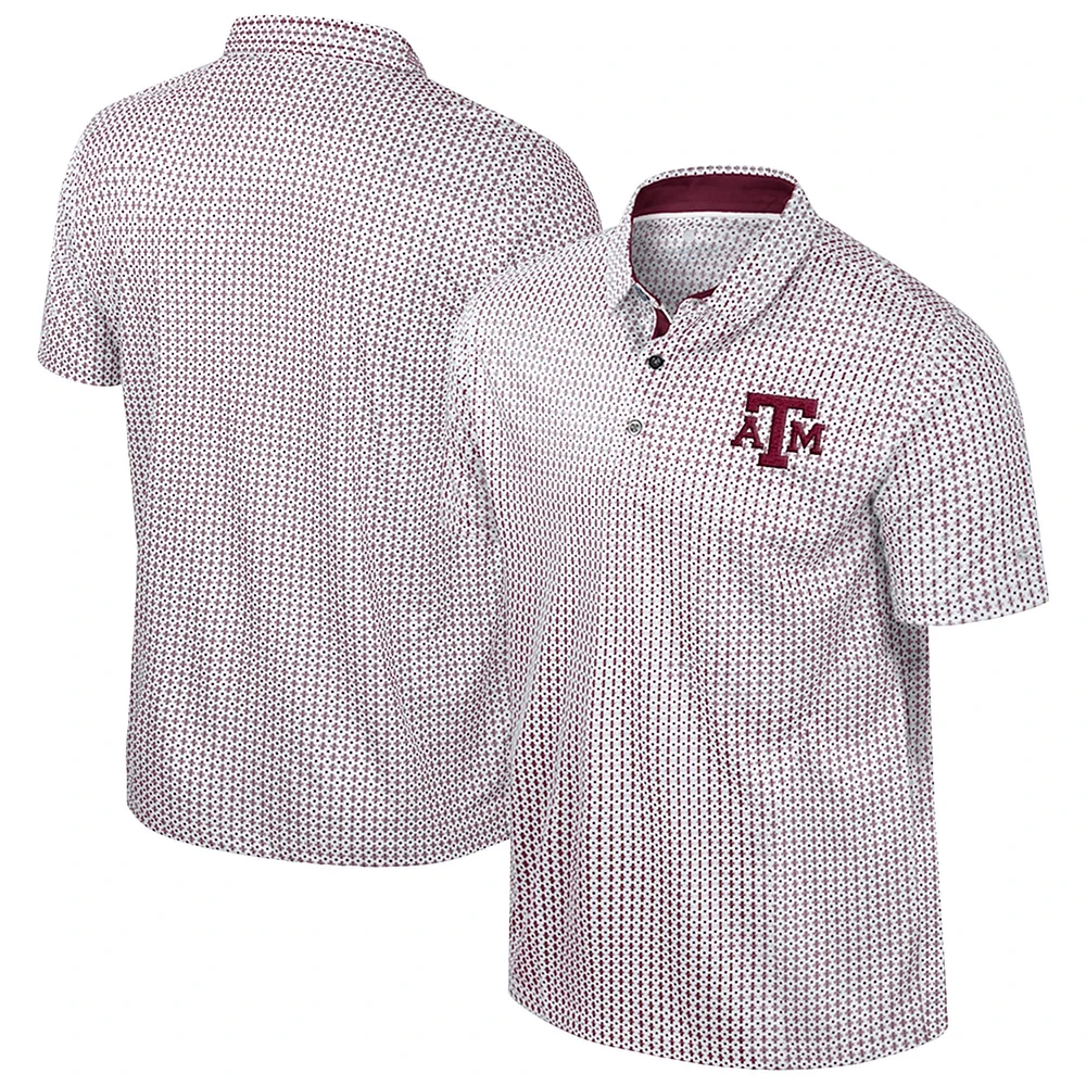 Polo Marty Rival marron Colosseum pour homme Texas A&M Aggies de grande taille