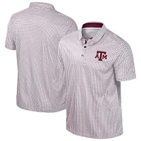 Polo Marty Rival marron Colosseum pour homme Texas A&M Aggies de grande taille