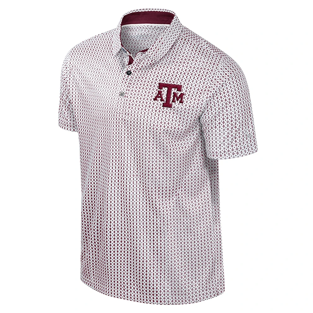 Polo Marty Rival marron Colosseum pour homme Texas A&M Aggies de grande taille