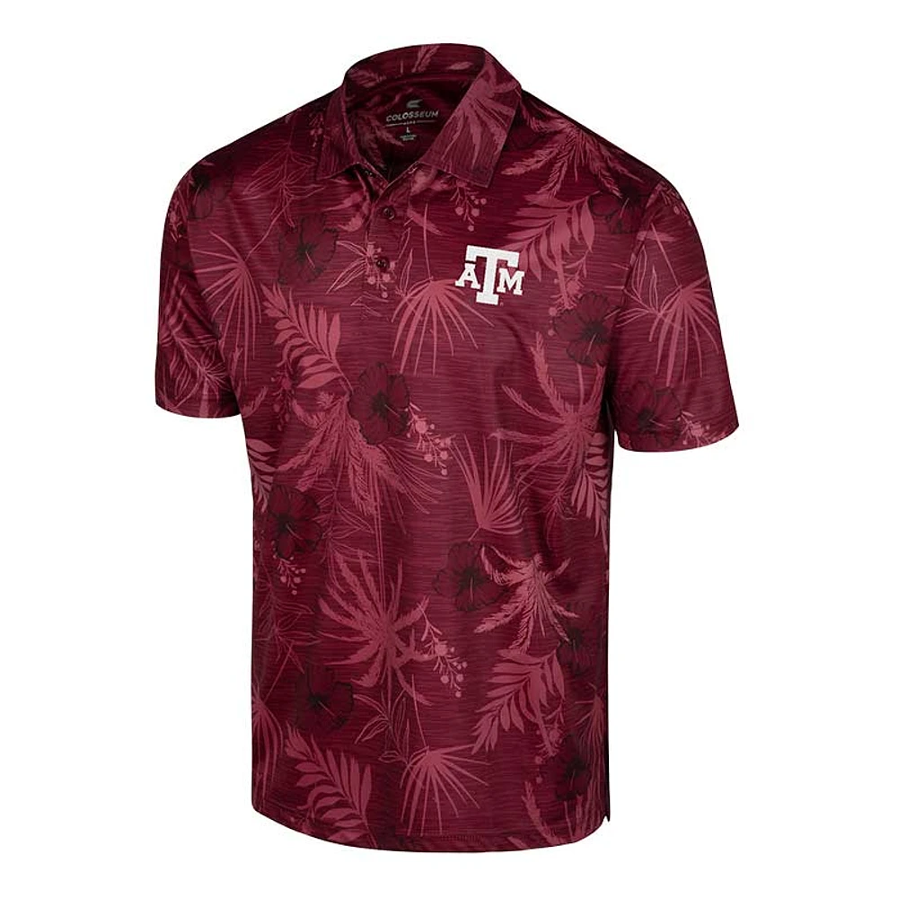 Men's Colosseum Maroon Texas A&M Aggies Big & Tall Palms Polo