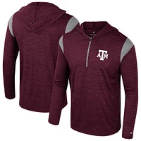 Men's Colosseum Maroon Texas A&M Aggies Dozer Half-Zip Windshirt