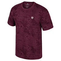 T-shirt à imprimé floral pour homme Colosseum Bordeaux Texas A&M Aggies