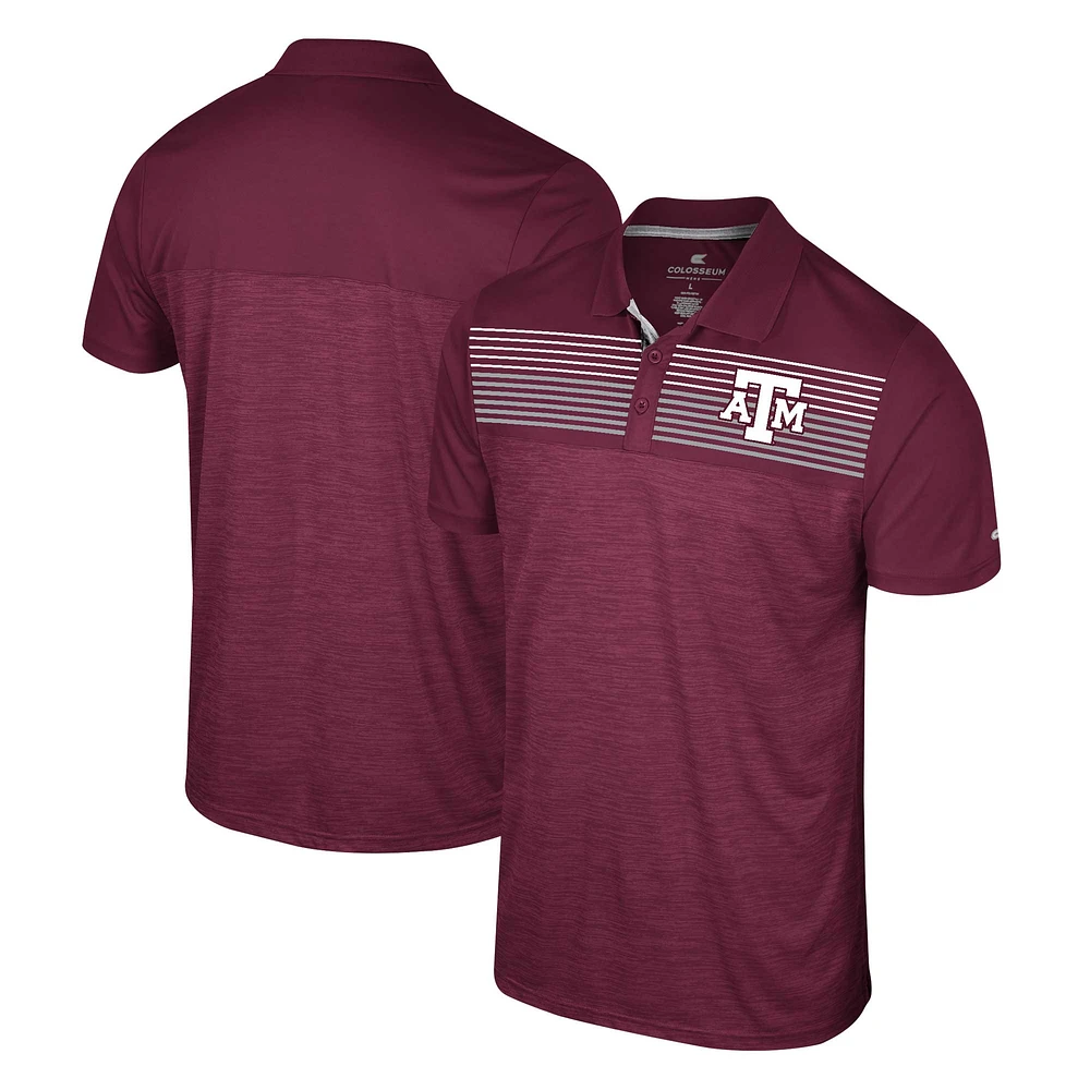 Polo Colosseum Maroon Texas A&M Aggies Langmore pour hommes