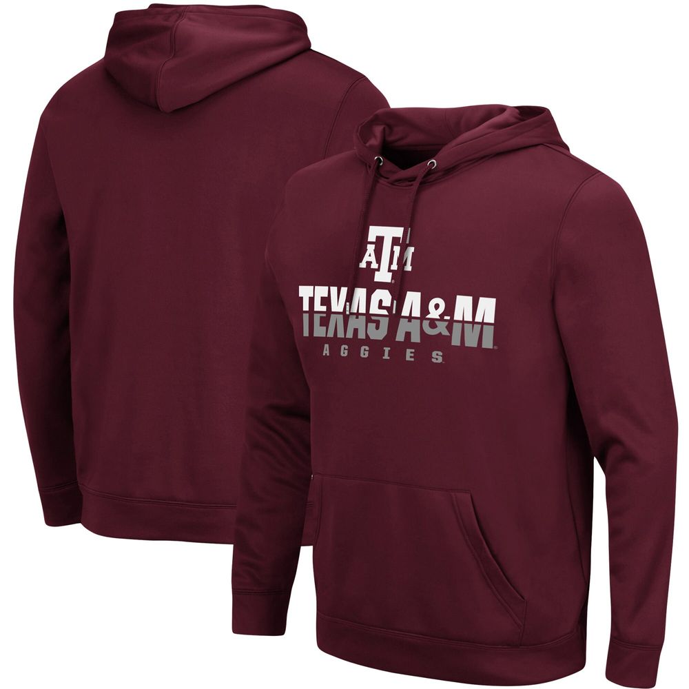 Men's Colosseum Maroon Texas A&M Aggies Lantern Pullover Hoodie