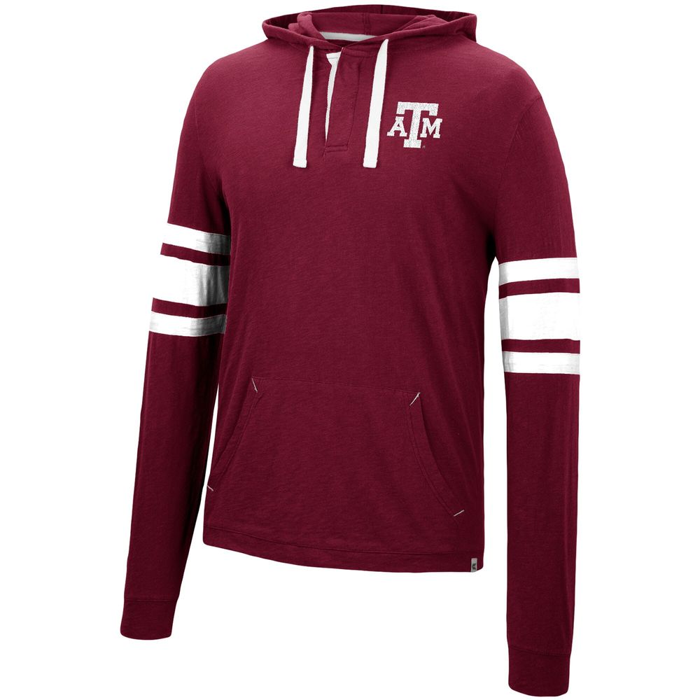 Men's Colosseum Maroon Texas A&M Aggies Lebowski Hoodie Long Sleeve T-Shirt