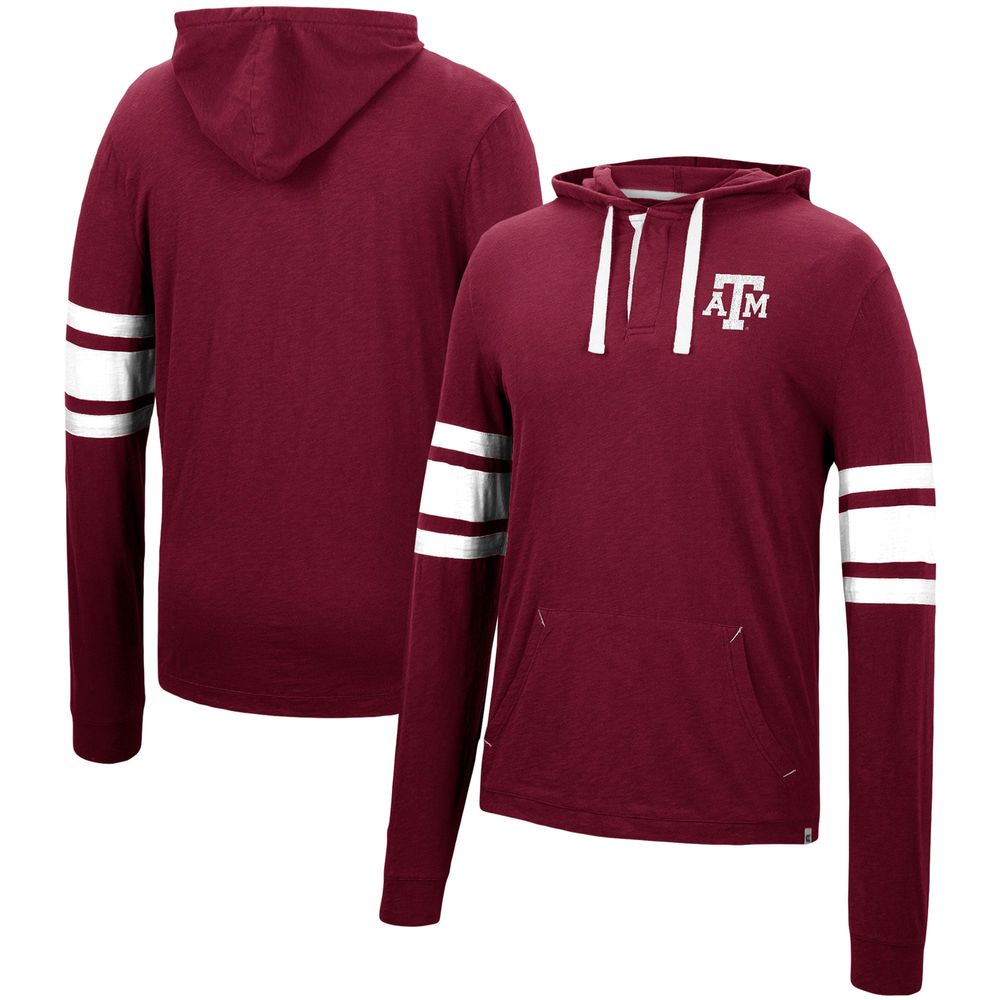 Men's Colosseum Maroon Texas A&M Aggies Lebowski Hoodie Long Sleeve T-Shirt