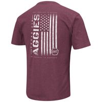 Men's Colosseum Maroon Texas A&M Aggies OHT Military Appreciation Flag 2.0 T-Shirt